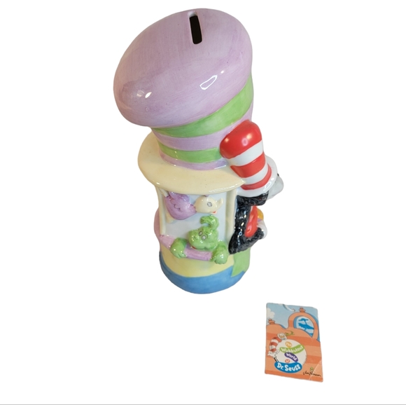 The Wubbulous World of Dr. Seuss Cat in the Hat Ceramic Bank Vintage 1998 - Picture 4 of 13